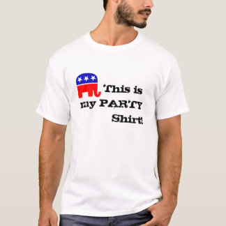 Camiseta o elefante do gop,         este é meu PARTIDO     