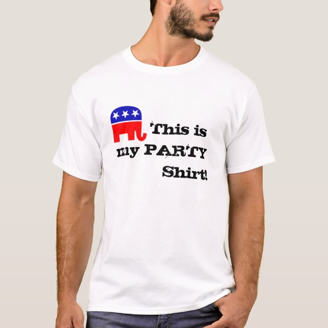 Camiseta o elefante do gop,         este é meu PARTIDO      (Frente)