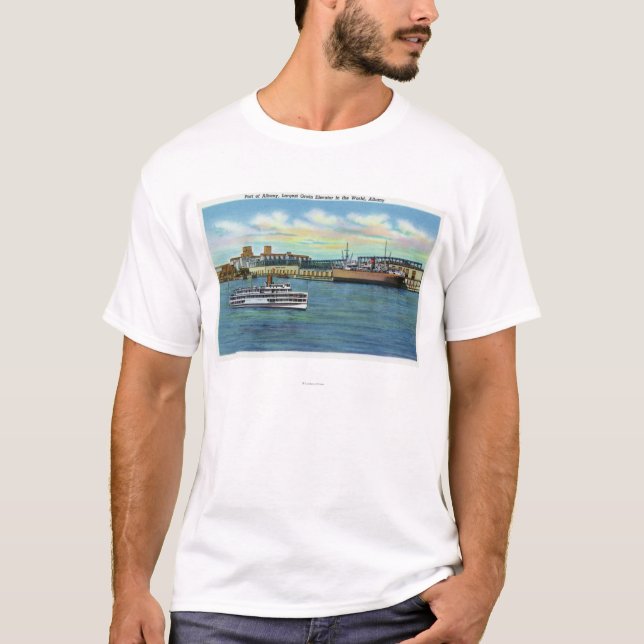 Camiseta O elevador de grão o maior no mundo (Frente)