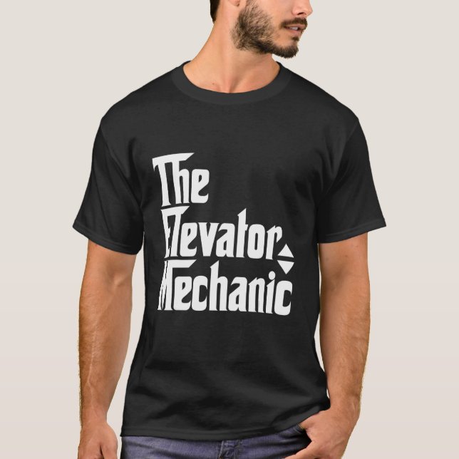 Camiseta O Elevator Mechanic Technician Roupa (Frente)