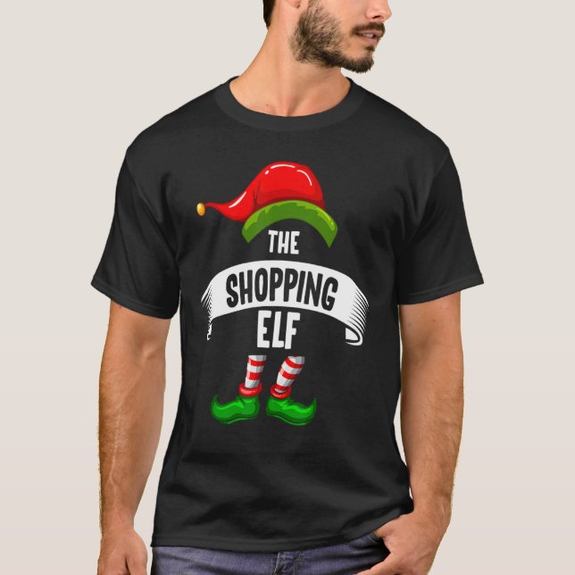 Camiseta O Elf Claus que compra Reindeer Snowman Ho (Frente)