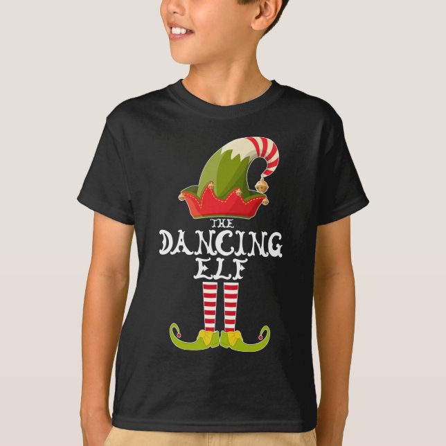 Camiseta O Elf Dançante Engraçado Presente de Natal Corresp (Frente)