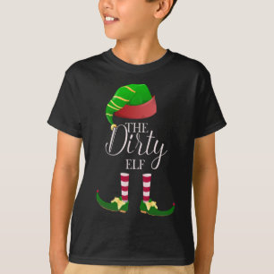 Camiseta O Elf Sujo Engraçado Família de Natal
