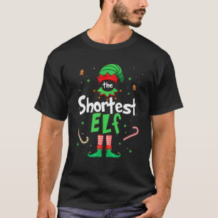 Camiseta O Elf Xmas Mais Curto Correspondendo O Natal Para