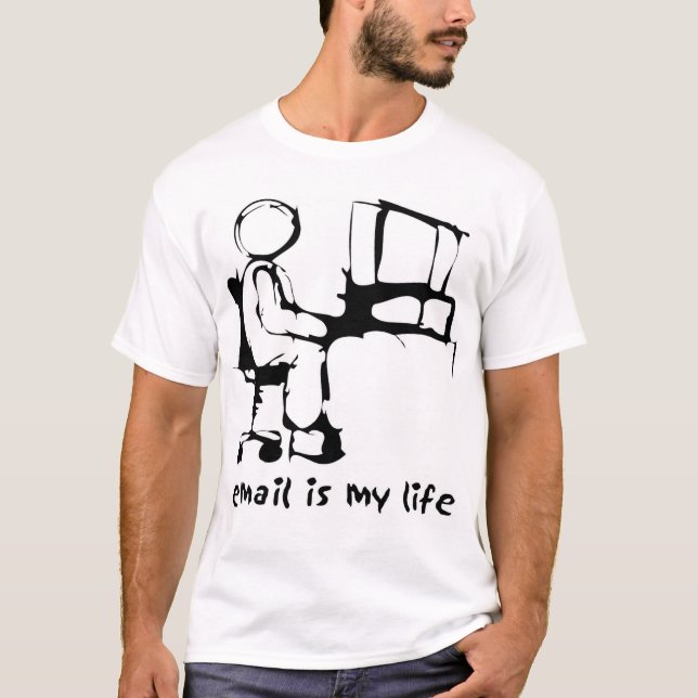 Camiseta o email é minha vida (Frente)