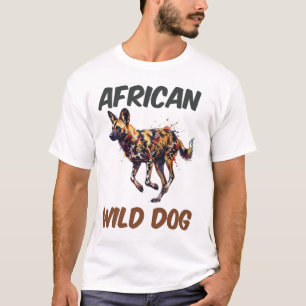 Camiseta O Emblema do Cão Selvagem Africano