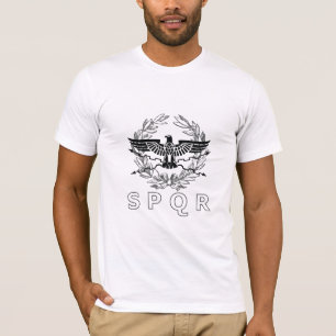 Camiseta O emblema SPQR do Império Romano