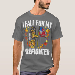 Camiseta O Emergência De Fogo, Eu Caio Pelo Meu Bombeiro FF