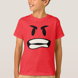 Camiseta o emoji da raiva