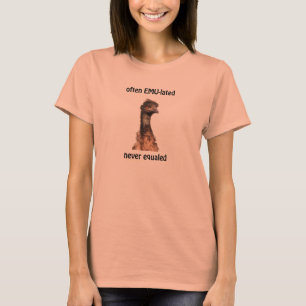 Camiseta O eMU-lated do Emu frequentemente nunca igualou o