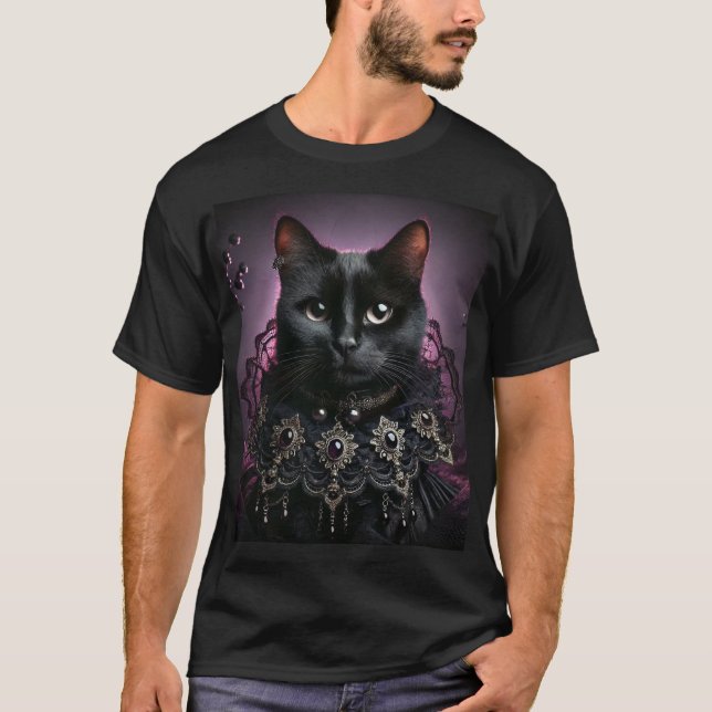 Camiseta "O Encantamento Felino: Guardiões de Mistérios e (Frente)