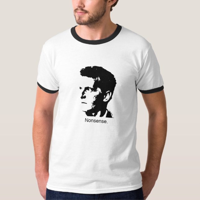 Camiseta O encanto de Wittgenstein! (Frente)