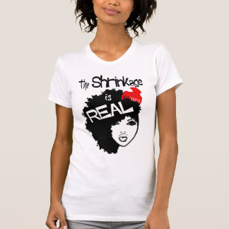 Camiseta O encolhimento é o T das mulheres reais, naturais