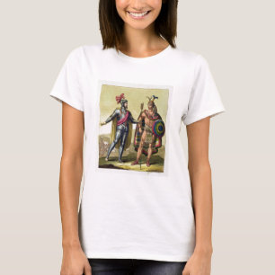 Camiseta O encontro entre Hernando Cortes (1485-1547)