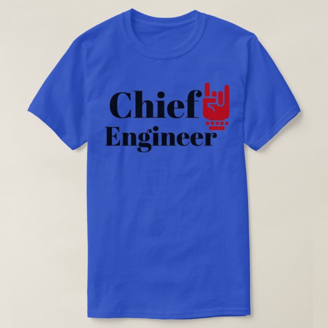 Camiseta O Engenheiro Chefe (Frente do Design)