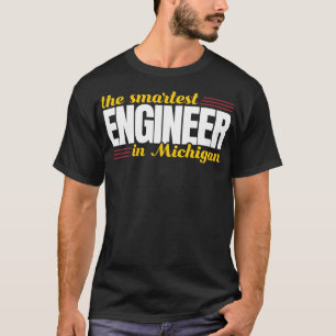 Camiseta O Engenheiro Mais Inteligente De Michigan
