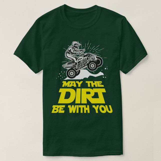 Camiseta O engraçado ATV 4 Wheeler Quad Riding pode ser Wi (Frente do Design)