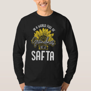 Camiseta O Engraçado Cheio Mundial De Avós É Uma Safta