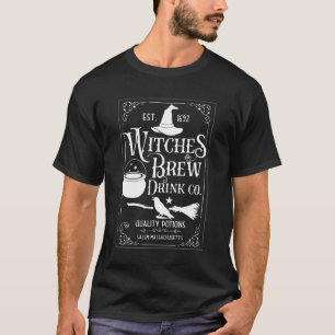 Camiseta O Engraçado Salem Witches Bebem O Figurino Do Hal