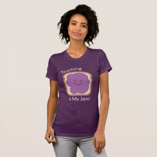 Camiseta O ensino é o t-shirt roxo das minhas mulheres do