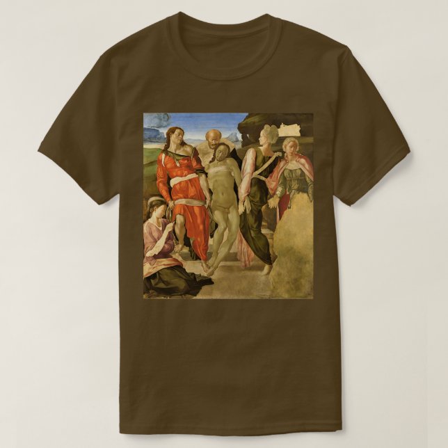 Camiseta O Entombamento Michelangelo (Frente do Design)