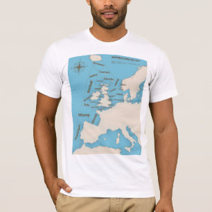Camiseta O envio das ilhas britânicas previu na cor