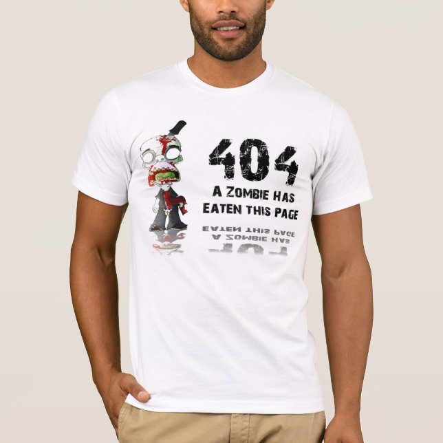 Camiseta O erro 404, página não é encontrado (Frente)