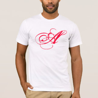 Camiseta O escarlate de letra