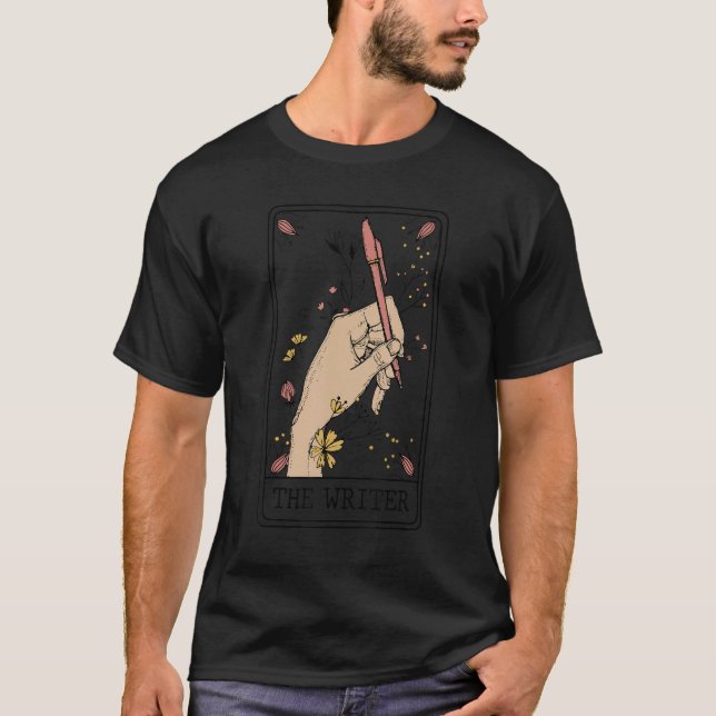 Camiseta O escritor Tarrot Card Fortune Teller Tarrot Reade (Frente)