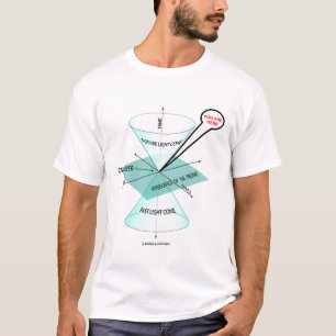Camiseta O espaço claro do cone & cronometra-o está aqui (o