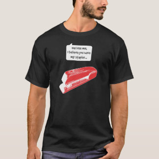 Camiseta O espaço de escritórios - grampeador