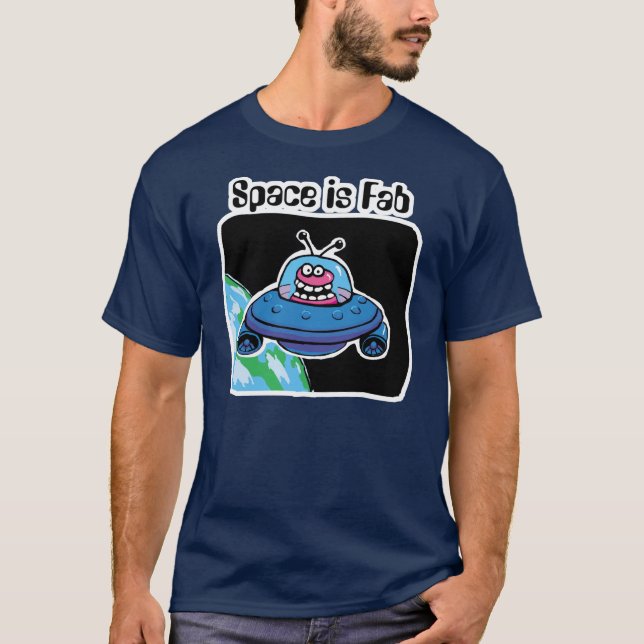 Camiseta O espaço é fabuloso (Frente)