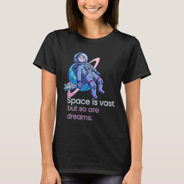 Camiseta O Espaço É Vasto (Frente)