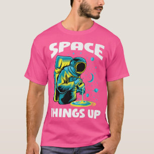 Camiseta O Espaço legal Aumenta O Astronauta Gráfico No Ext