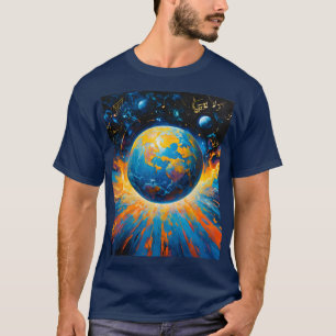 Camiseta o espaço movido pela música
