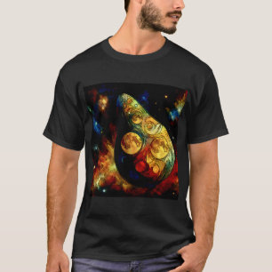 Camiseta O Espaço & o Abstrato & a lua