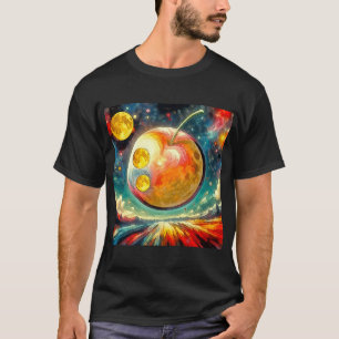 Camiseta O Espaço & o Abstrato & a lua #3