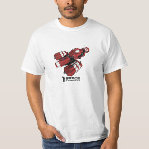 Camiseta O espaço projeta o t-shirt dos homens - navio