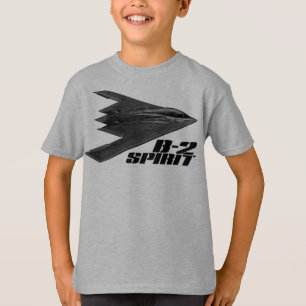 Camiseta O espírito B-2 caçoou o 速 básico de Hanes Tag