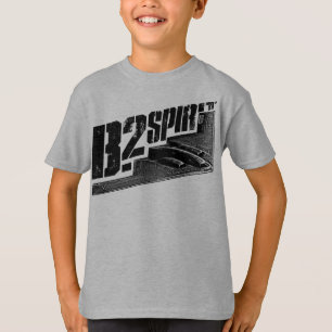 Camiseta O espírito B-2 caçoou o 速 básico de Hanes Tag