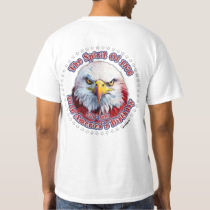 Camiseta O Espírito De 1776, 2026 Águia Vermelha da América