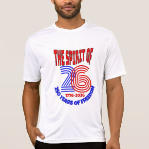 CAMISETA O ESPÍRITO DE 26 VIVE EM: 250 ANOS DE LIBERDADE
