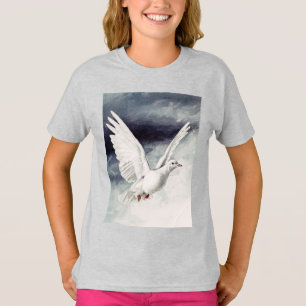 Camiseta O espírito sagrado na forma de uma pomba