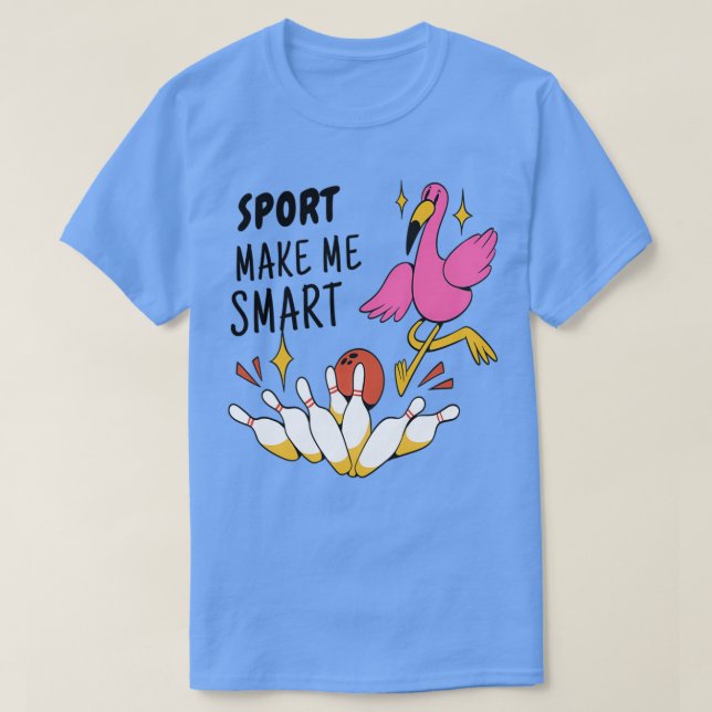 Camiseta O Esporte Me Torna Inteligente E Engraçada Pássaro (Frente do Design)