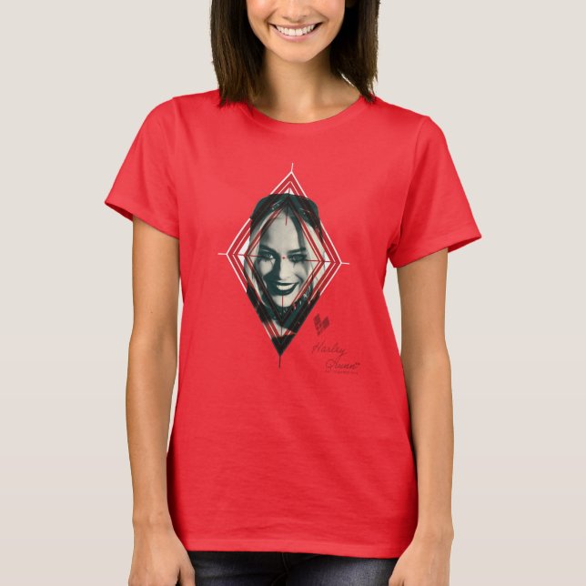 Camiseta O Esquadrão Suicida | Harley Quinn Diamond Target (Frente)
