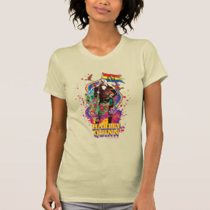Camiseta O Esquadrão Suicida Harley Quinn Flowers & Rain