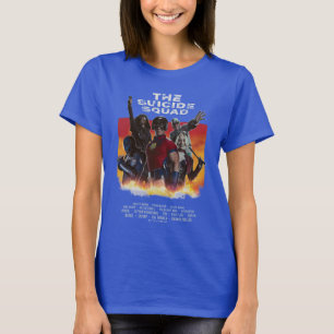 Camiseta O Esquadrão Suicida   Poster de filme com estilo 