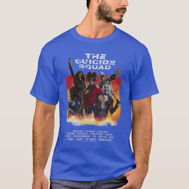 Camiseta O Esquadrão Suicida | Poster de filme com estilo r (Frente)