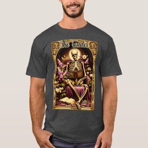 Camiseta O esqueleto de tarot do leitor