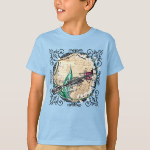 Camiseta O Esqueleto De Um Alligador - Vintage Steampunk